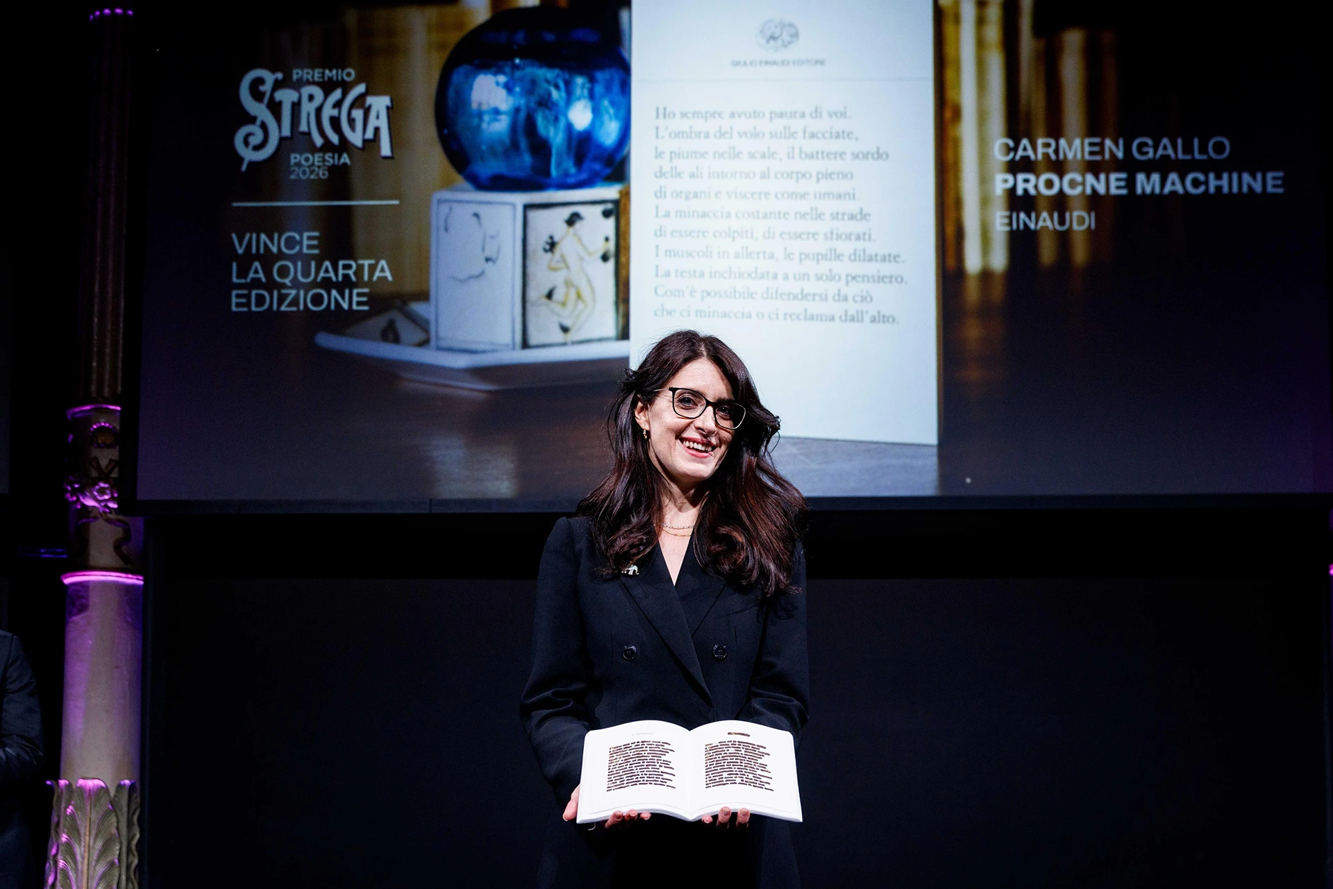 immagine per Carmen Gallo vince il Premio Strega Poesia 2026