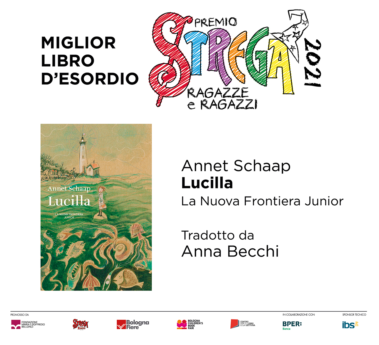 immagine per Premio Strega Ragazze e Ragazzi. Annuncio della vincitrice del miglior libro d’esordio